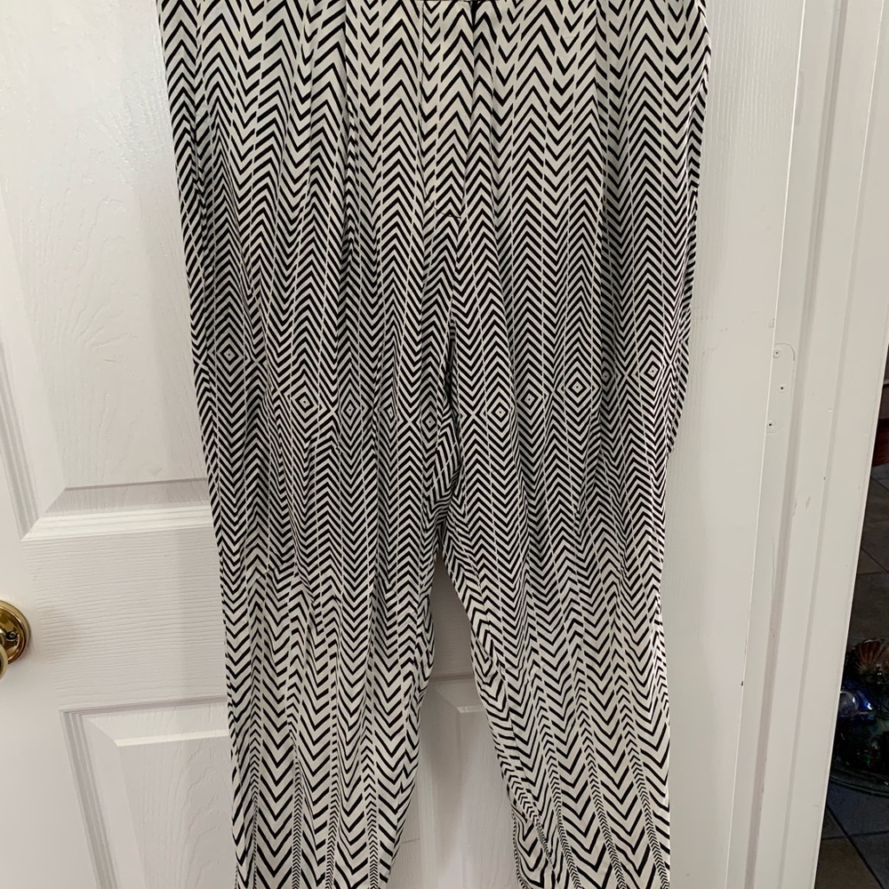 Mind Code Rayon Chevron Pants, Lightweight And Wi… - image 3